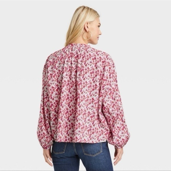 NWOT Universal Thread Balloon Long Sleeve Poet Blouse 29” P2P - Picture 4 of 10